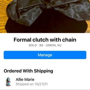 Allie- formal clutch! Relist